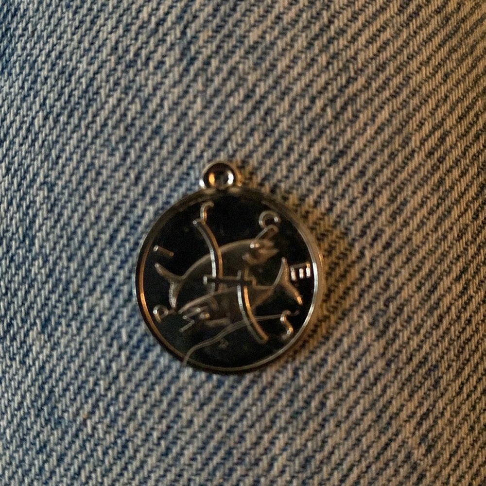 Sterling Zodiac Coin Charm - Picture 4 of 6